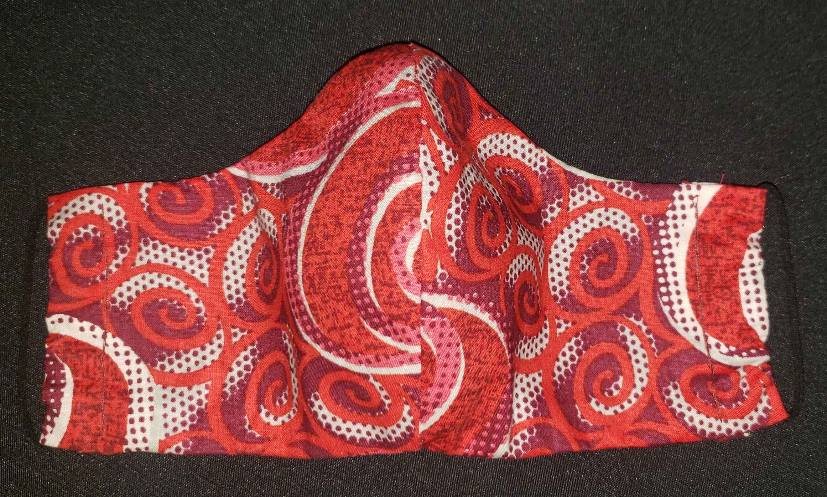 Red/Pink African Mask w/ pocket