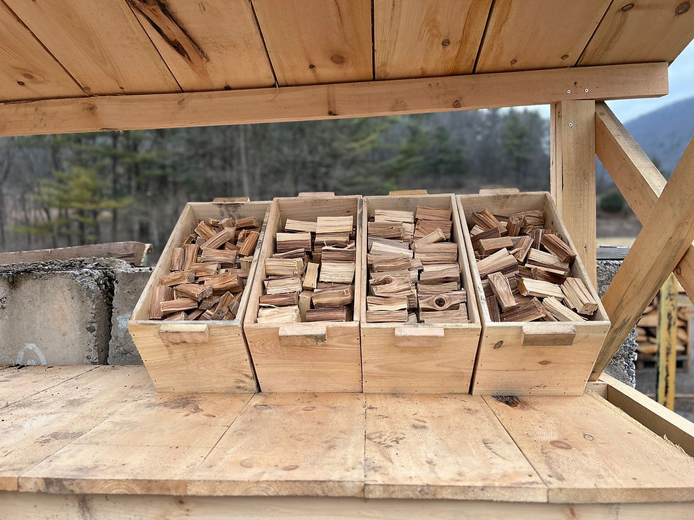 Hickory Smoke Wood Box Lumber Capital Log