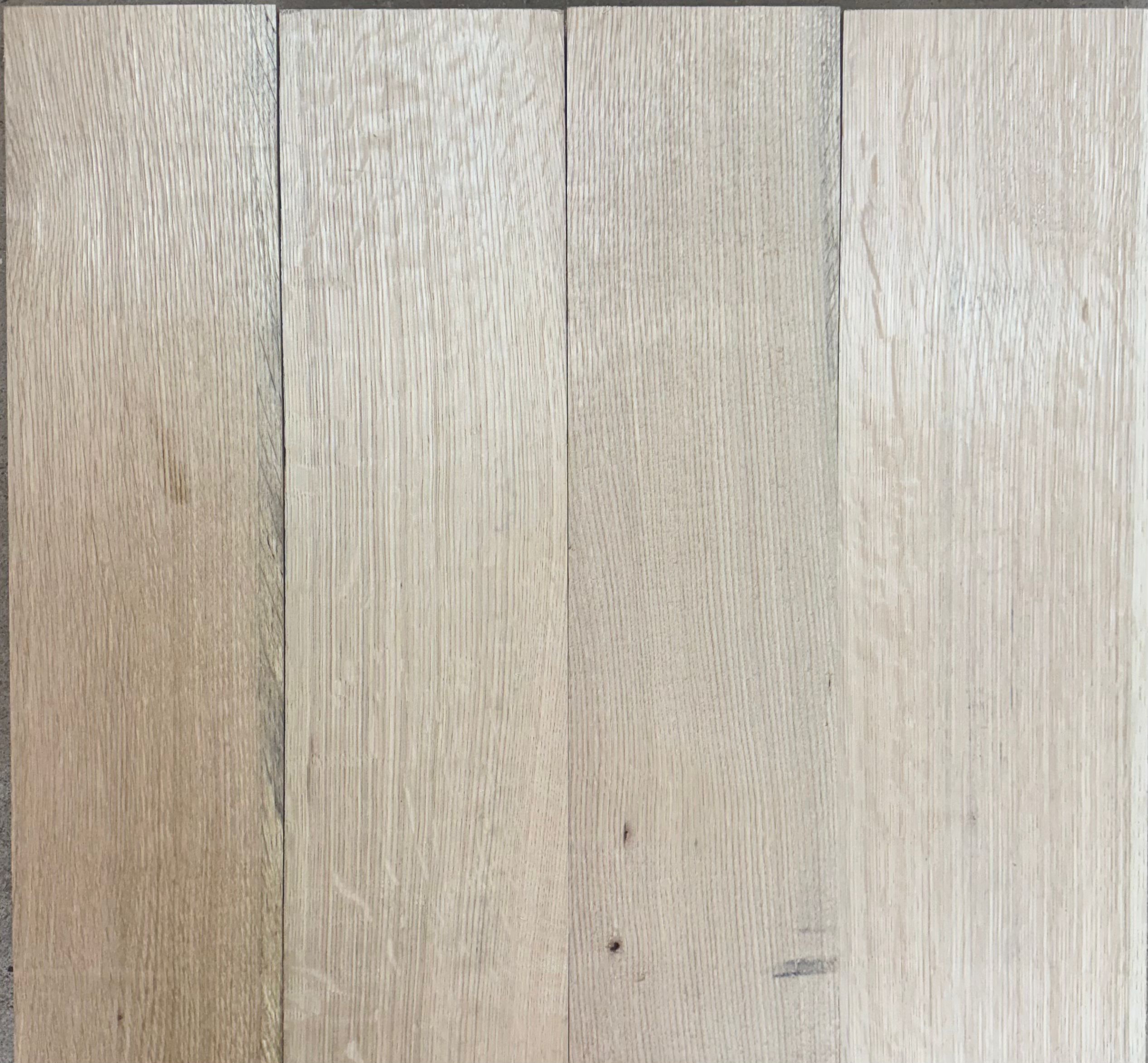 White oak S4S quarter sawn-4 pack-4/4 X 6 X 24"