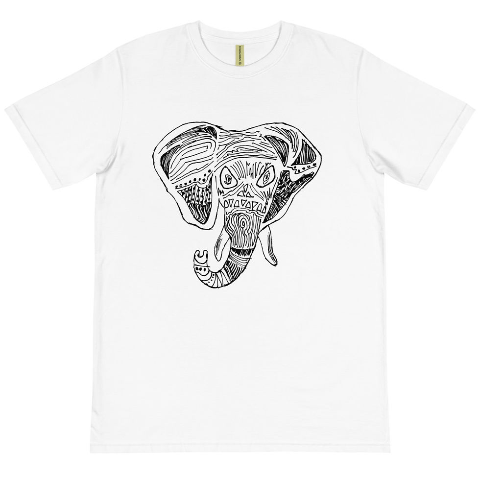 Elephant in Namibia Organic T-Shirt