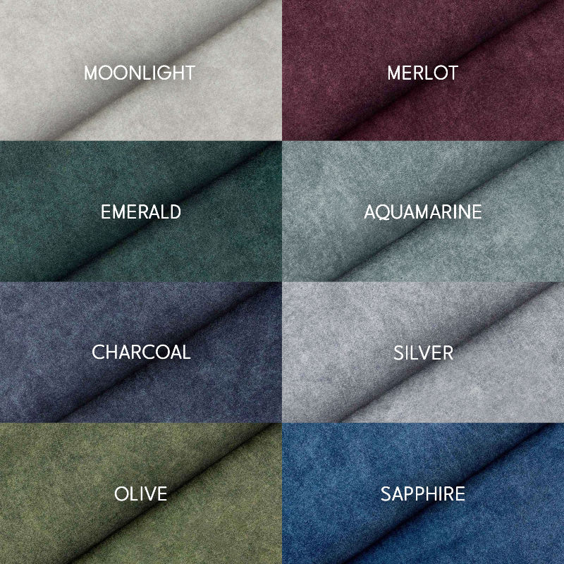 Miniatură: Mostre textile: Moonlight, Merlot, Emerald, Aquamarine, Charcoal, Silver, Olive, Sapphire