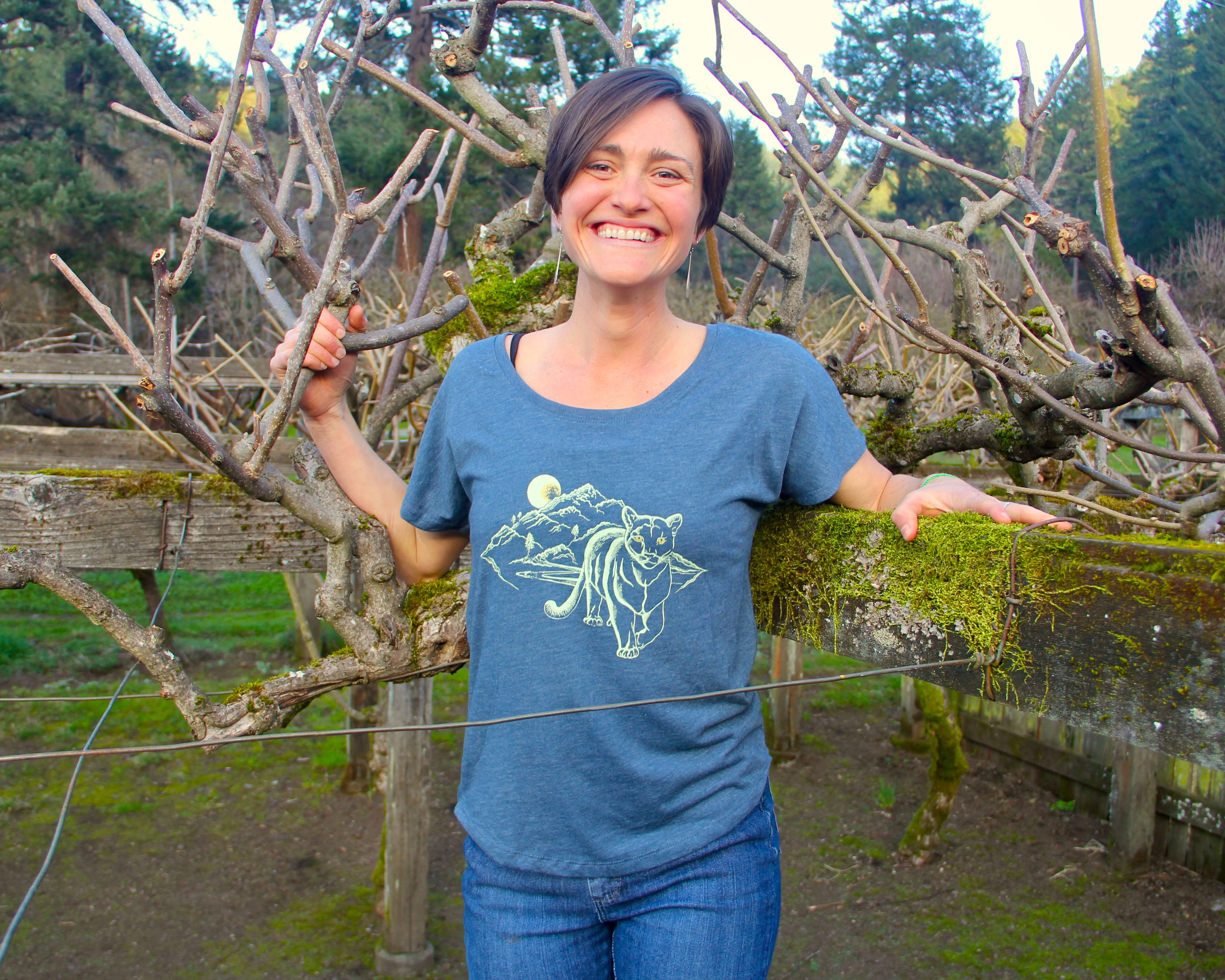 Mountain Lion Dolman Flowy Female T-Shirt