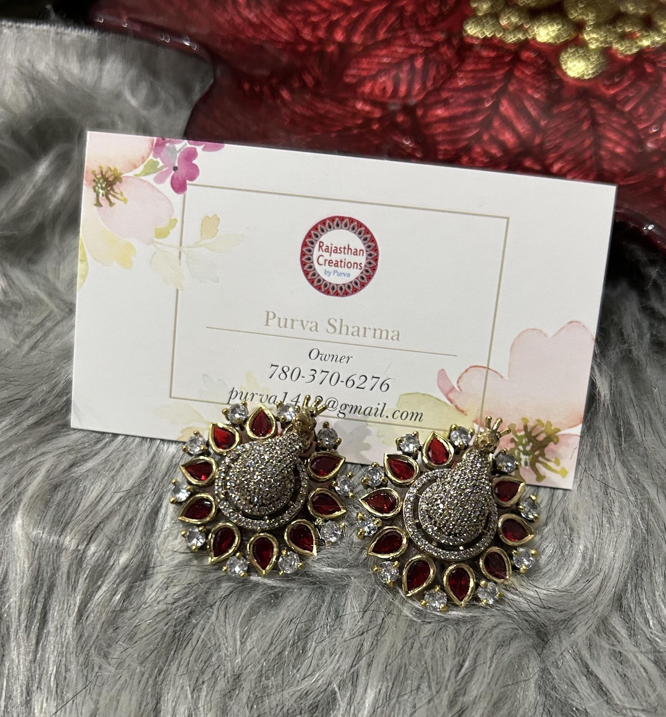 Dimond & Ruby Earrings