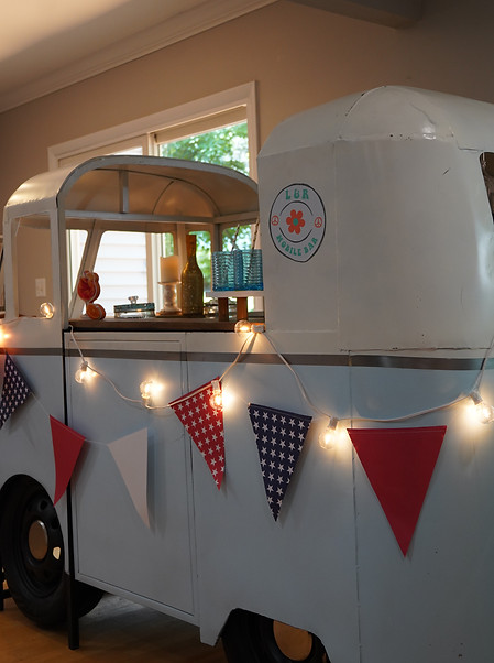 decorated mobile bar