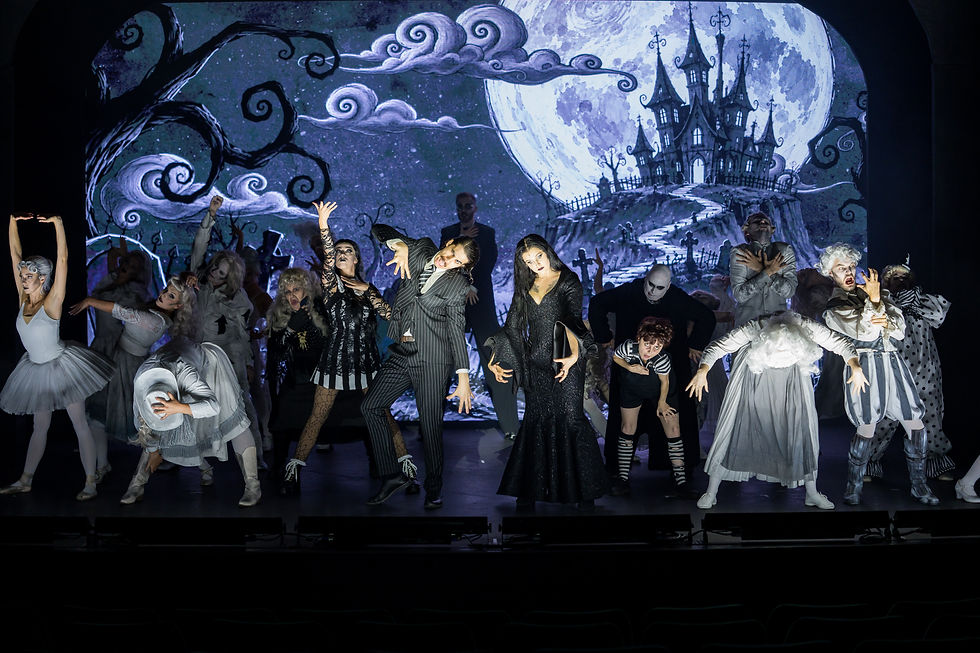 The creepy and kooky cast of The Addams Family - photo credit: Richard Jarmy