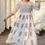 Thumbnail: Karnor Anarkali Hand Block Printed Dress
