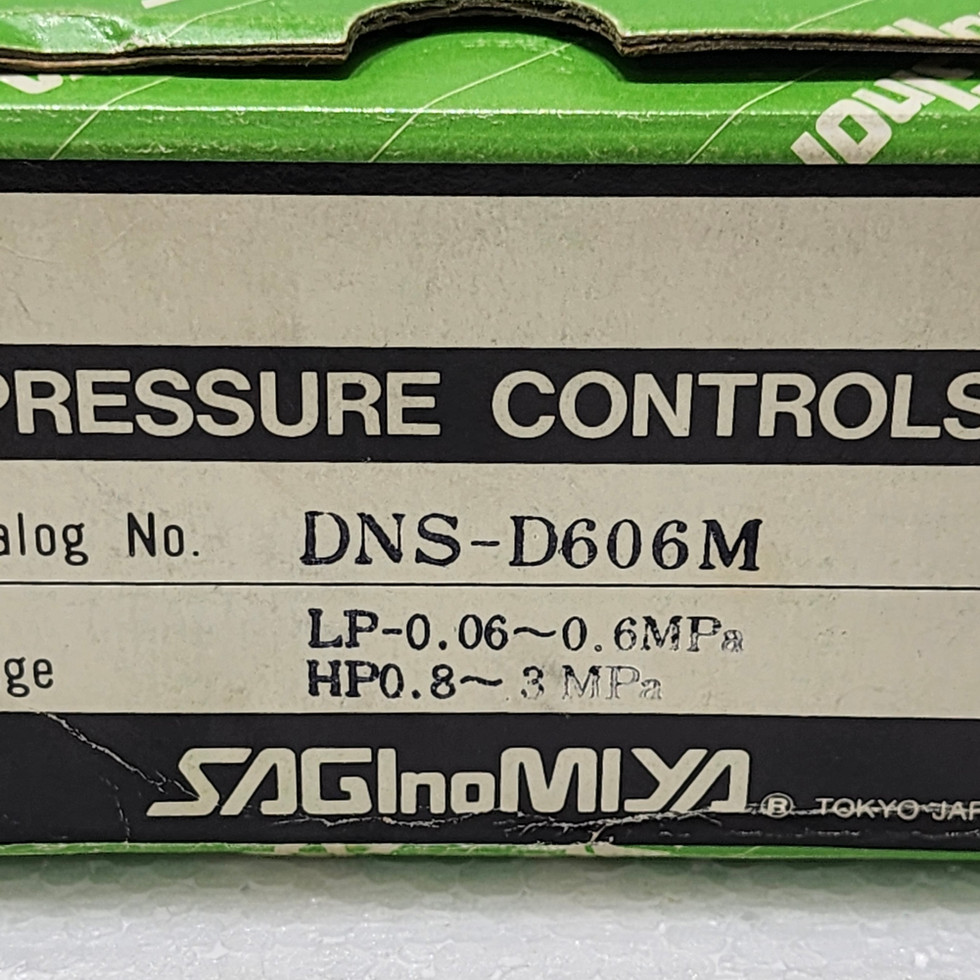 Saginomiya DNS-D606M Dual Pressure Control Switch