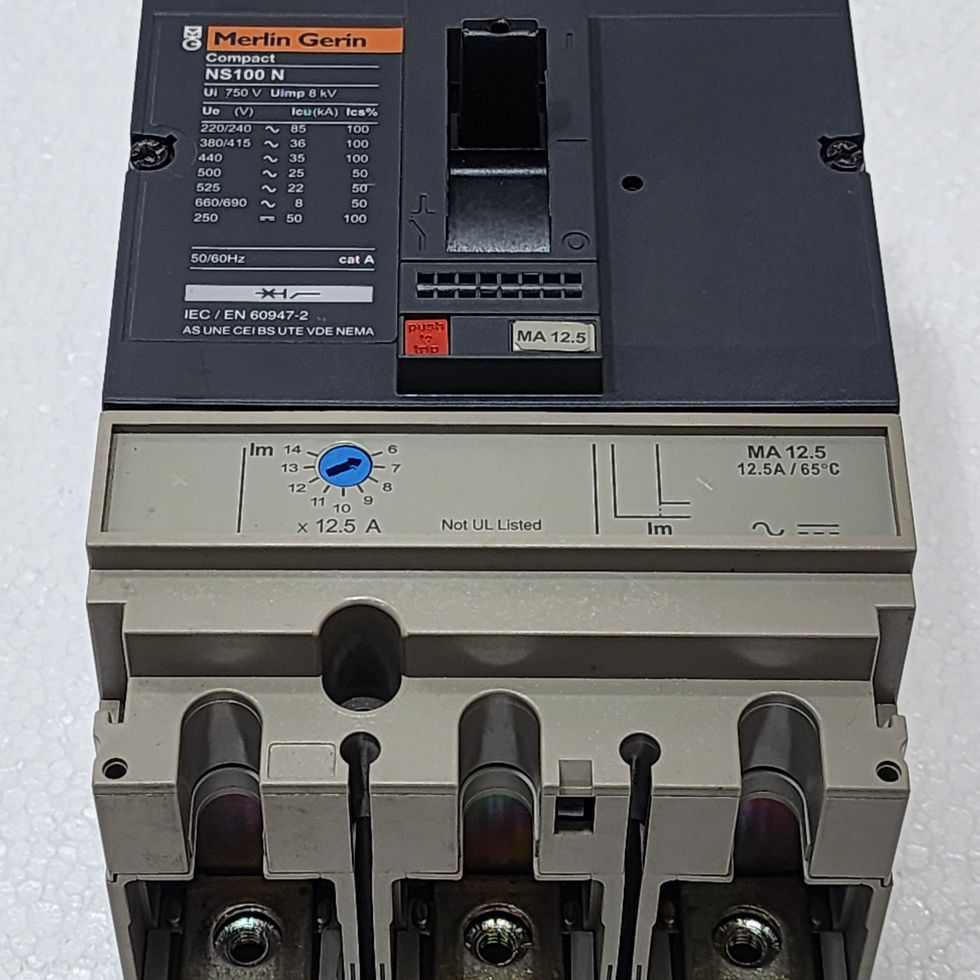 Versatile Marine offers the Merlin Gerin NS100N MA12, 12.5A 3-pole circuit breaker for optimal electrical protection.