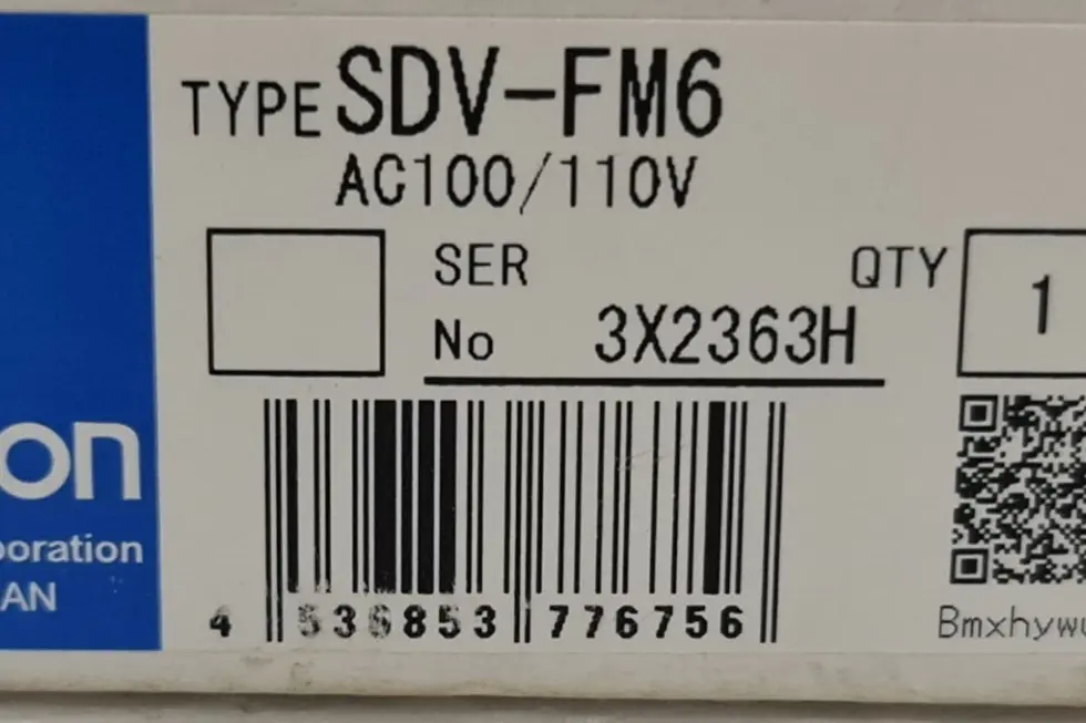 Omron SDV-FM6 Voltage Sensor 100/110VAC Overvoltage / Undervoltage Monitoring Relay