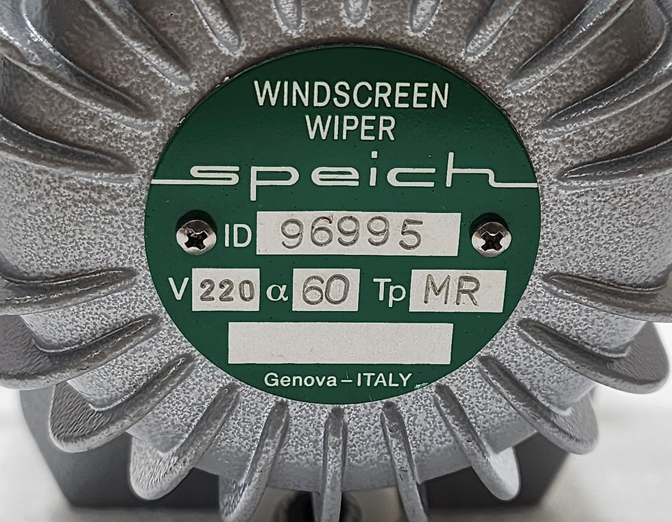 The SPEICH 96995 Windscreen Wiper Motor Unit, 220V, 60° is available at Versatile Marine.