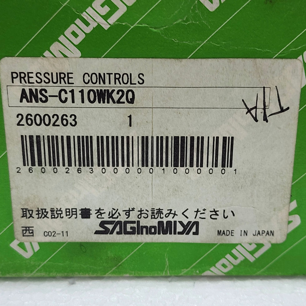 Saginomiya ANS-C110WK2Q Pressure Control Switch 0.1-1 MPa ANS-C110 WK2Q