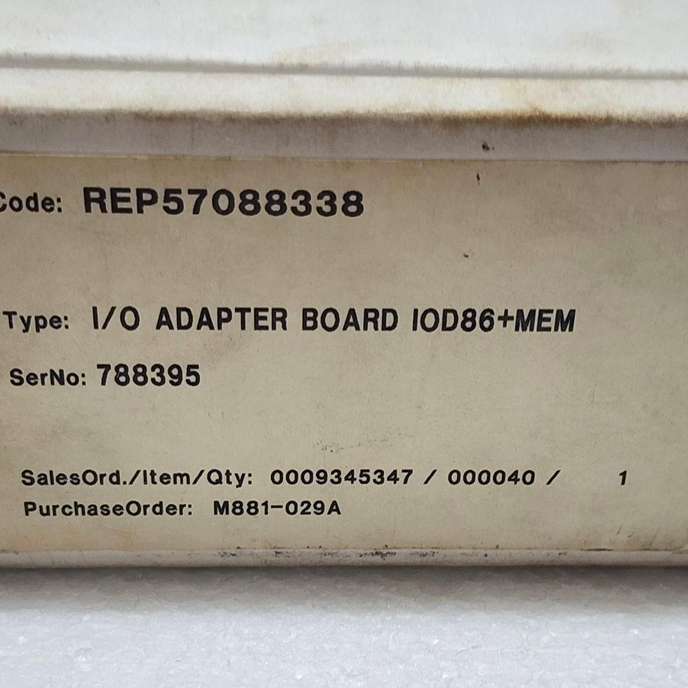 ABB IOD86+MEM I/O Adapter Board IOD86 57088338 REP57088338 57088338K Stromberg 5760833-1G SELMA 56010483 F 920331