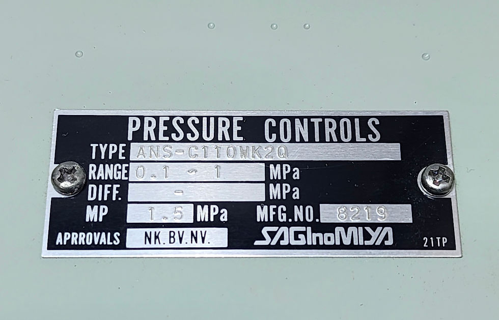 Saginomiya ANS-C110WK2Q Pressure Control Switch 0.1-1 MPa ANS-C110 WK2Q
