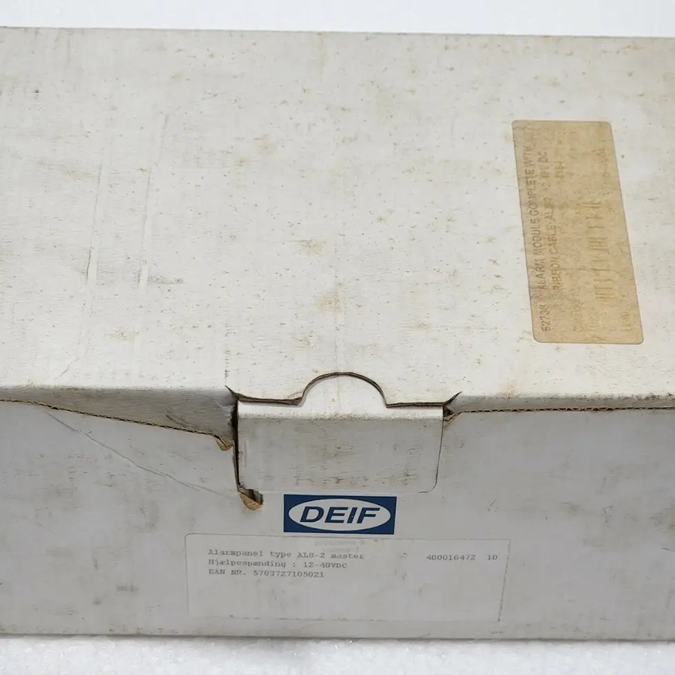 DEIF AL8-2 Master Alarm Panel 2033050002 B 12-48VDC 2998760020 01 2033050002B