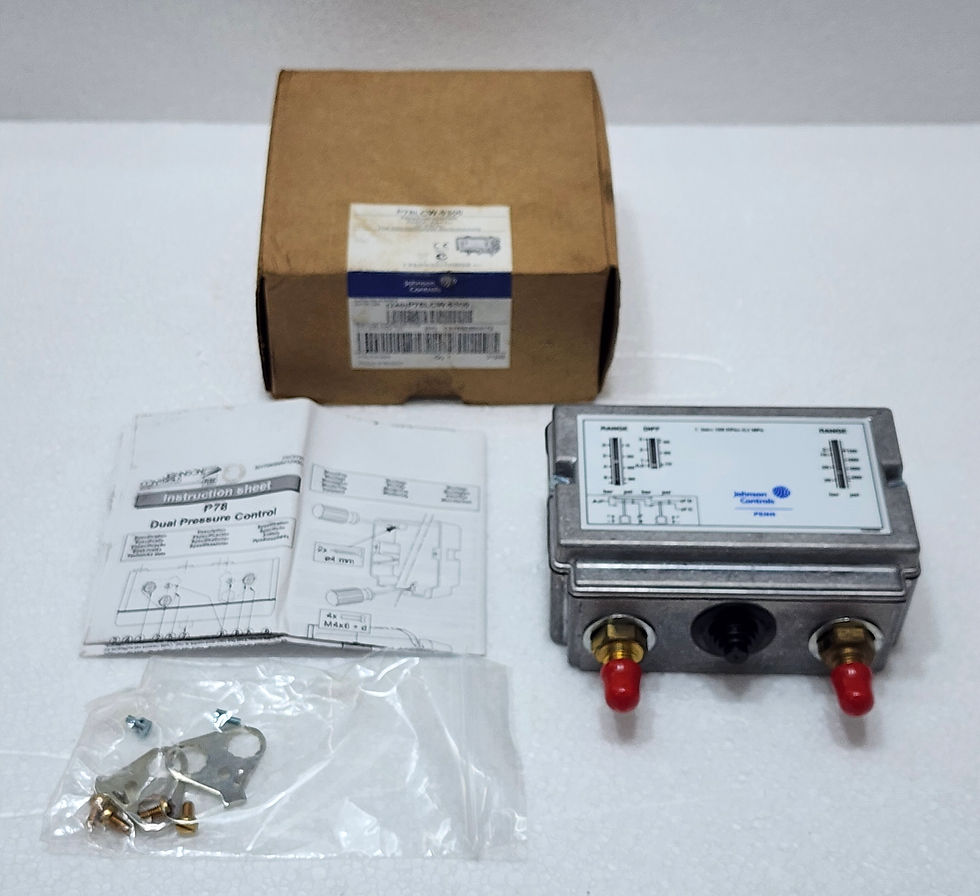 The Johnson Controls P78LCW-9300 is a dual LP/HP pressure switch, available at Versatile Marine.