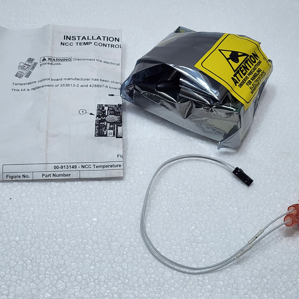 Versatile Marine Hobart temperature control board kit components, including wires and packaging.