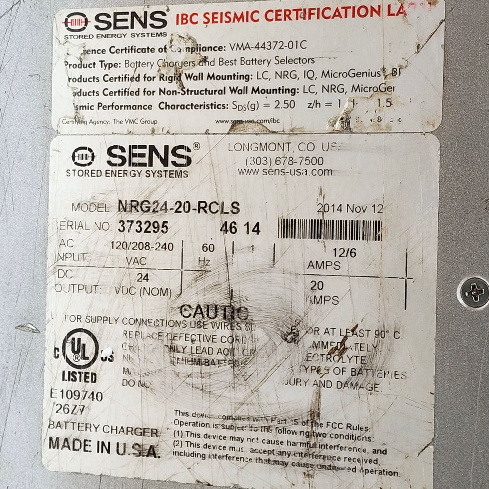 SENS EnerGenius NRG24-20-RCLS NRG24-20 NRG 24-20