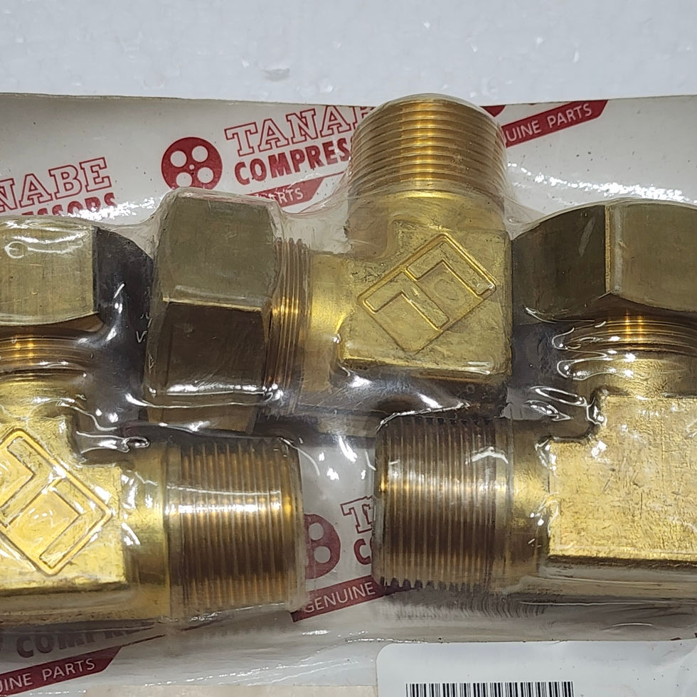 (Set of 3) Tanabe 449922006 LLC-EP-22x3/4 Joint (Elbow No. 3) for TASK-1537G Compressor