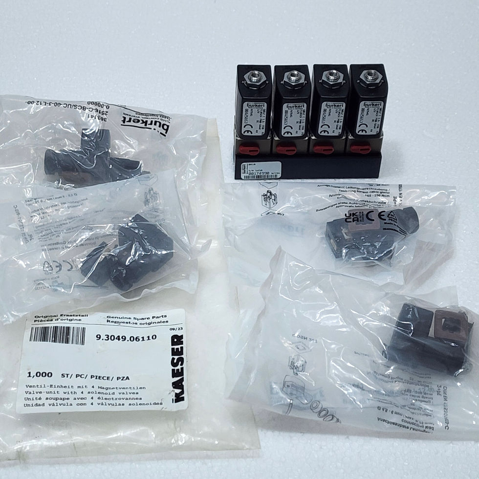 KAESER 9.3049.06110 Solenoid Valve Block Burkert 8810 00425653 6012 C 1.6 FKM PA FLNSCH PN0-6bar 12V DC 4W