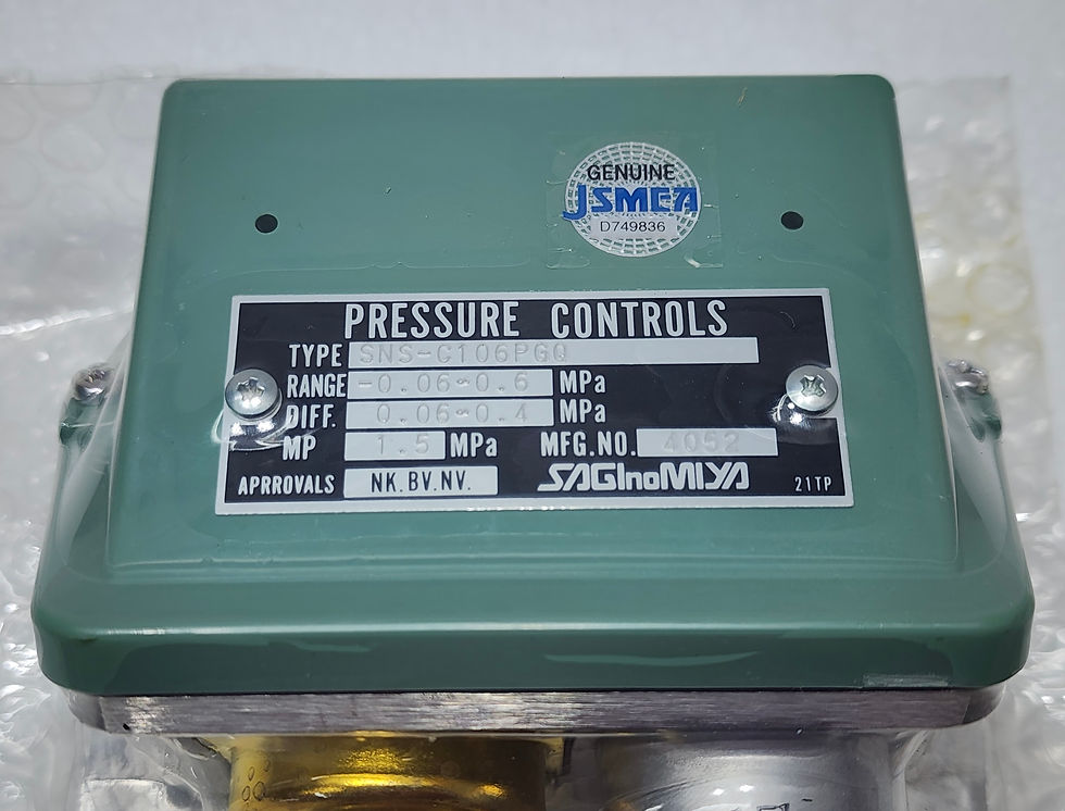 Saginomiya SNS-C106PGQ Pressure Switch -0.06 ~ 0.6 MPa