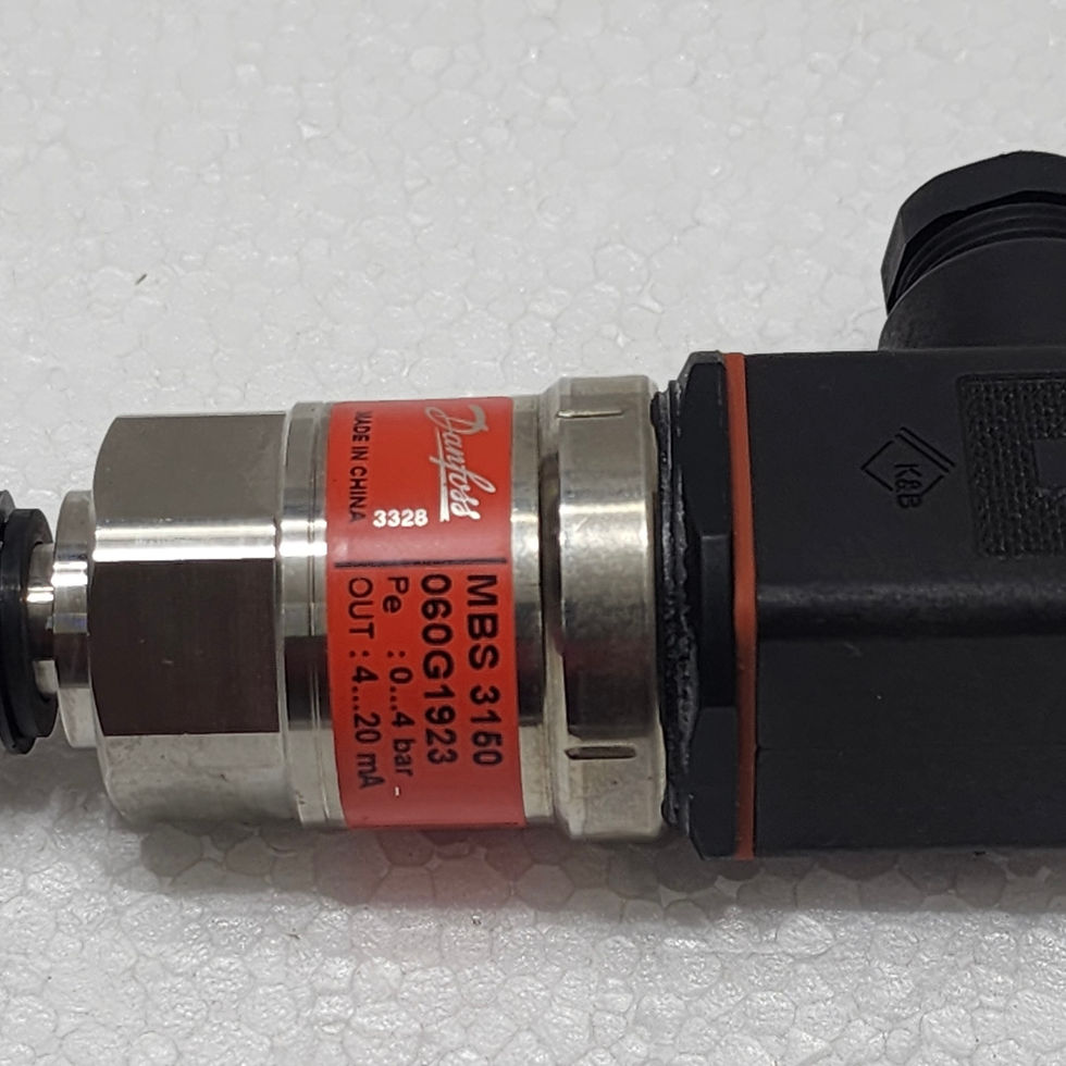 DANFOSS MBS 3150 Pressure Transmitter 0-4 bar, clear labeling and robust build. Available at Versatile Marine.