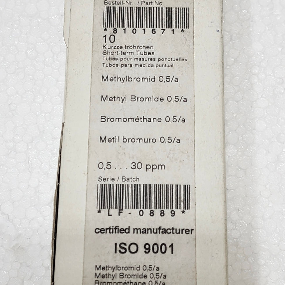 Drager Draeger 8101671 Methyl Bromide 0.5/a Tube 0.5-30 ppm