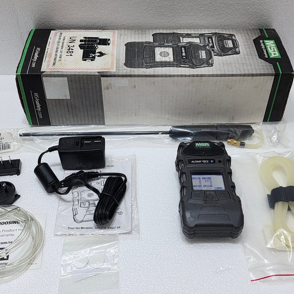 MSA ALTAIR 5X Multigas Detector Kit, Bluetooth, Monochrome Display, Probe, (LEL, O2, CO, H2S)