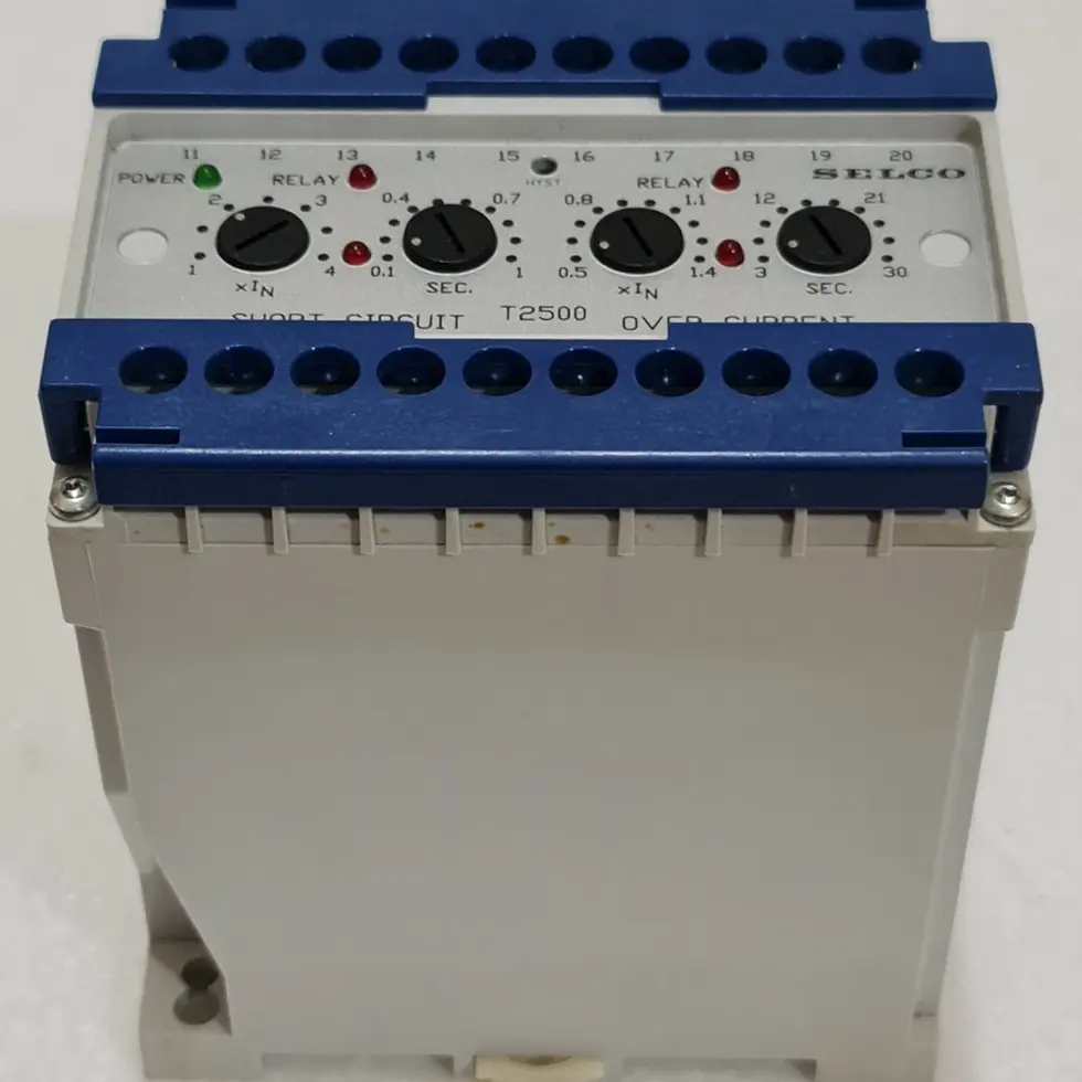 SELCO T2500 3-Phase Overcurrent & Short Circuit Relay T2500.0010 T2500-05-00