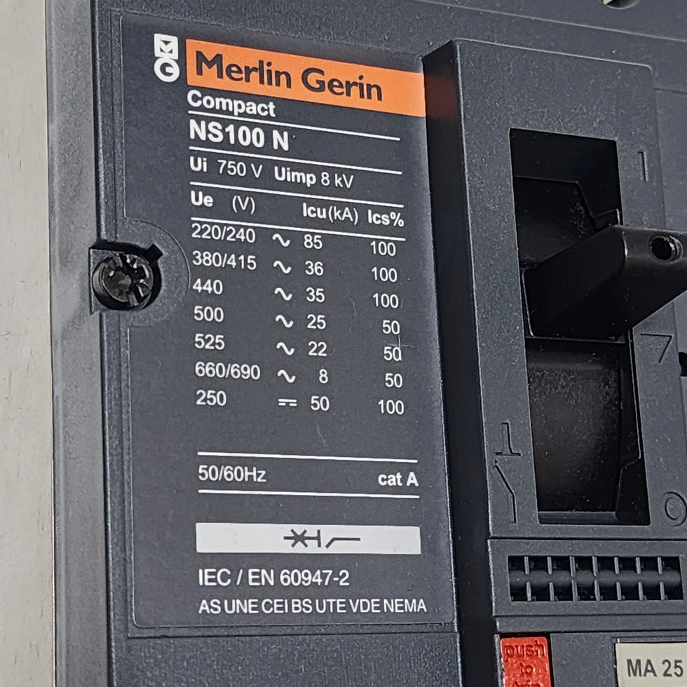 Choose the Merlin Gerin NS100N MA25 25A circuit breaker at Versatile Marine for enhanced electrical safety.