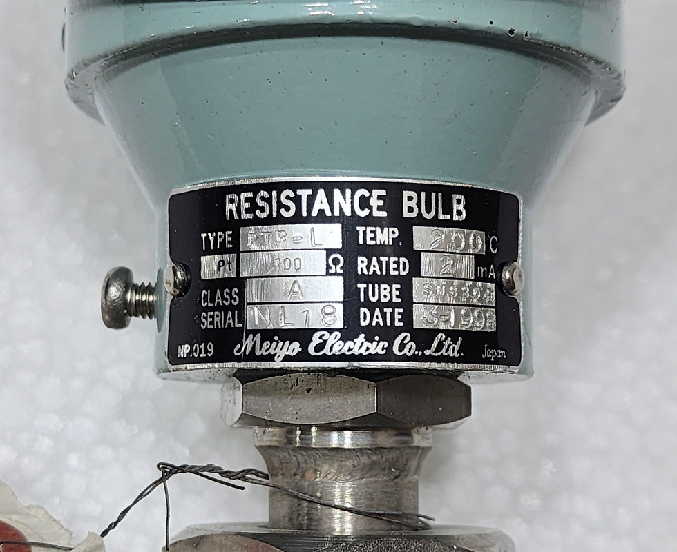 Meiyo Electric PTR-L Platinum Resistance Bulb Temperature Sensor Pt100Ω, 200°C, L=140mm, D=12mm