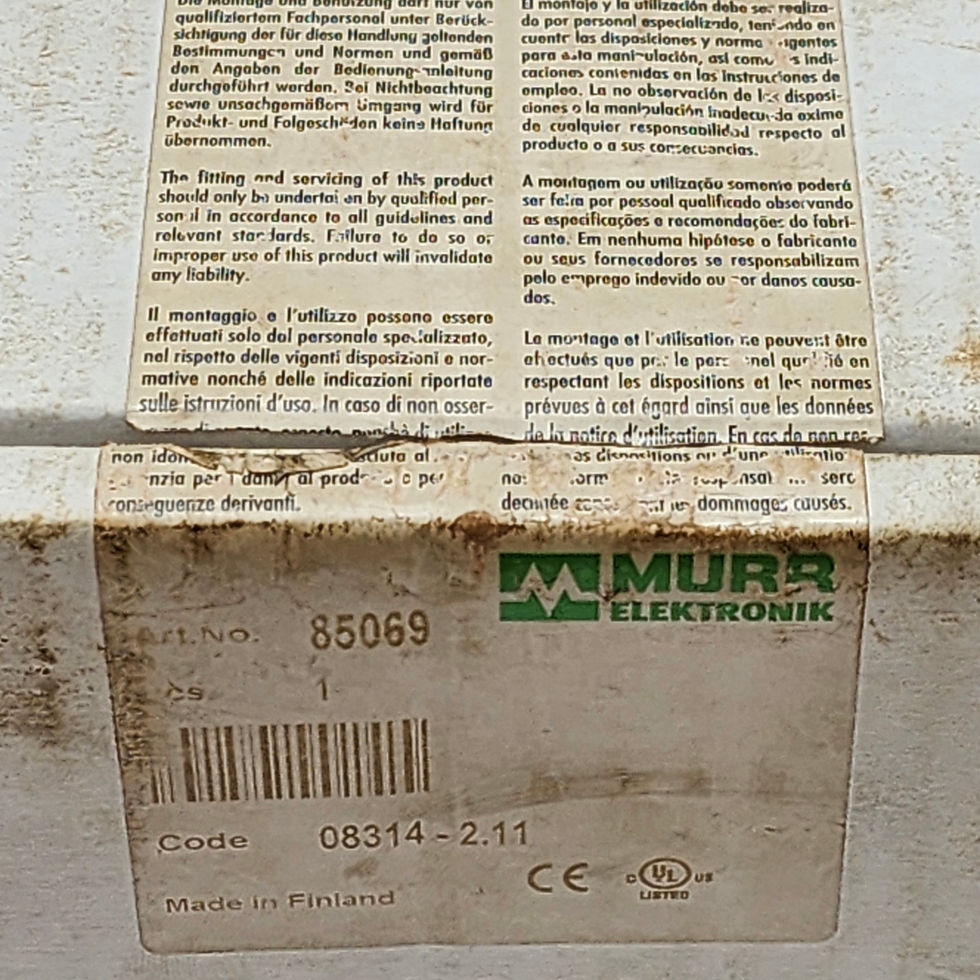 Versatile Marine Murr Elektronik 85069 MPS40-3x400-500/24 3Ph Power Supply, Label.