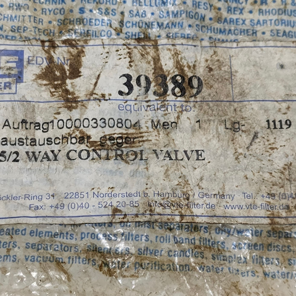 VTE Filter 39389 Valve AVS Romer EWV 111