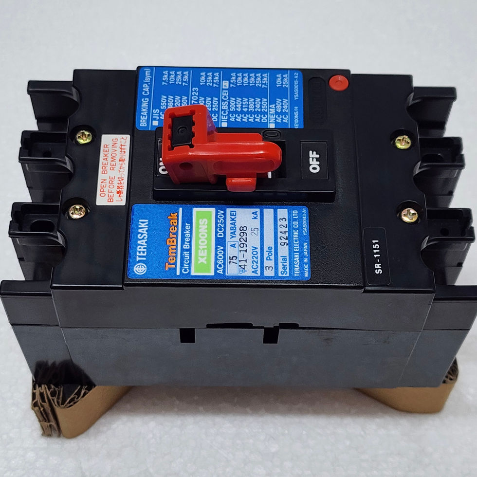 Terasaki Electric XE100NS 3P 75A PM TemBreak Circuit Breaker w/ Handel lock