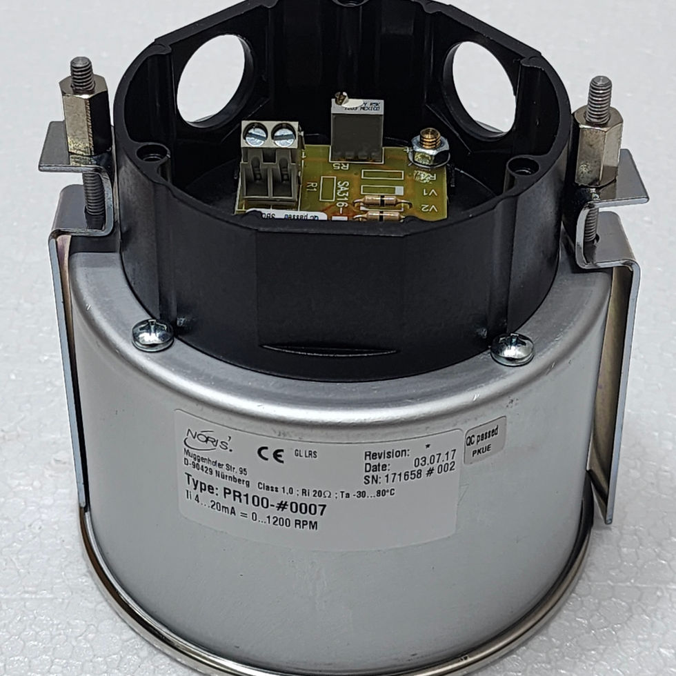The NORIS PR100 Tachometer 0-1200 RPM with analogue output is available at Versatile Marine.