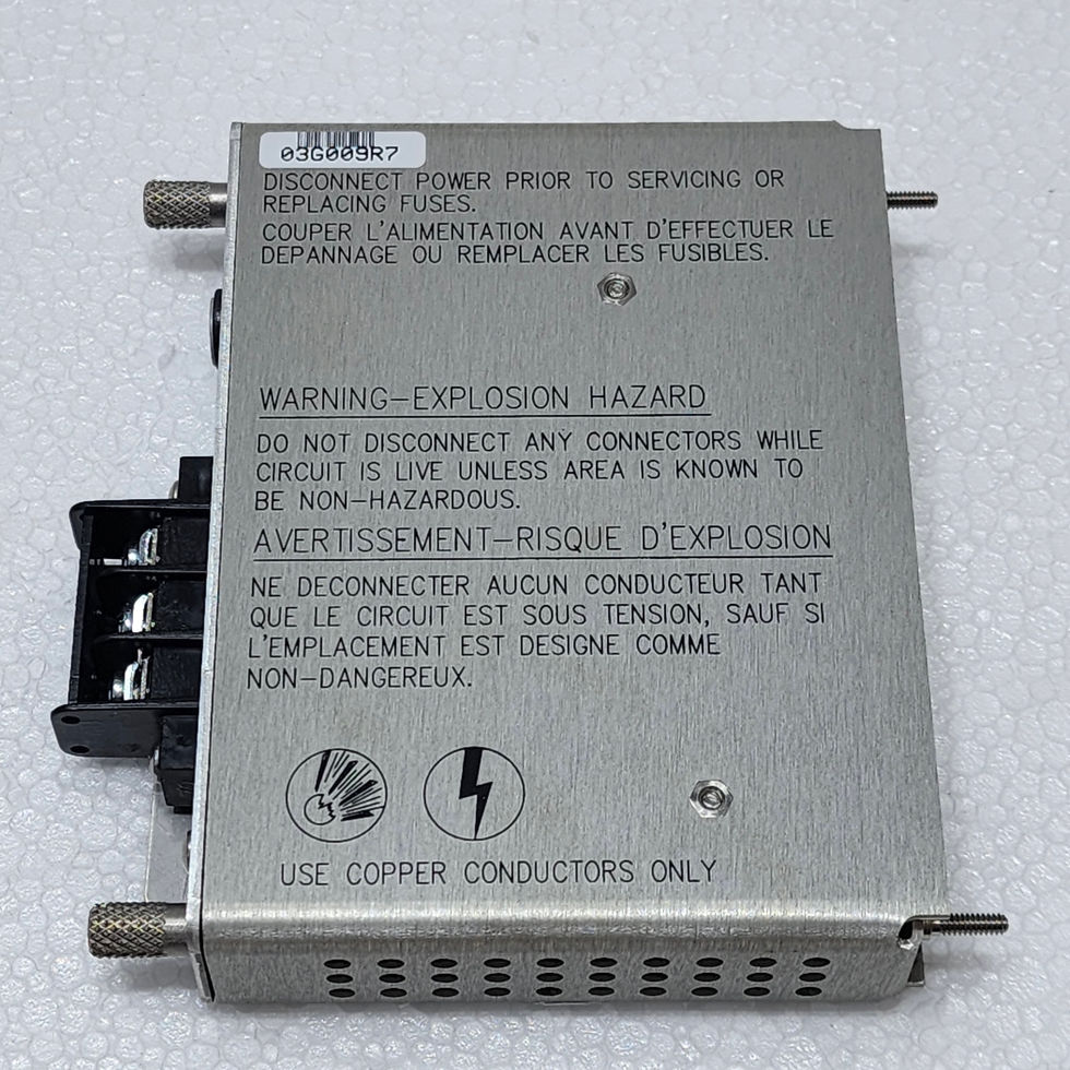 Bently Nevada 3500/15 133300-01 Legacy Low Voltage DC Power Input Module 3500-15 PIM 20-30Vdc 10A