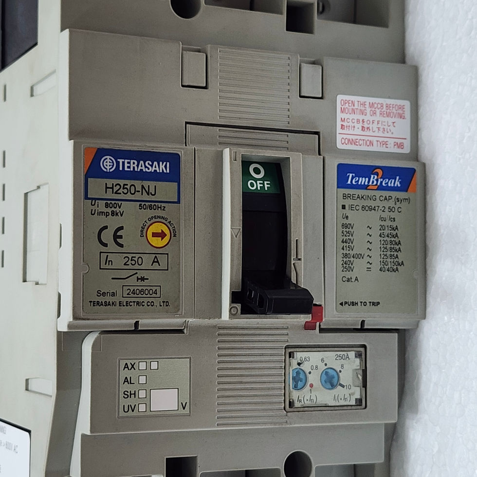 The Terasaki H250-NJ Tembreak 2, 250A, 3-Pole MCCB at Versatile Marine.