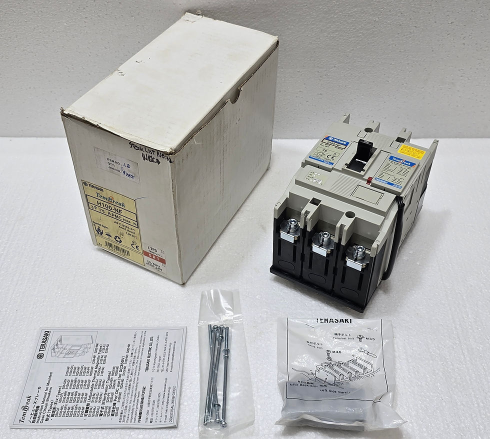 Terasaki H100-NF 75A 3Pole TemBreak2 MCCB 200-240VAC Shunt, H100NF PMC