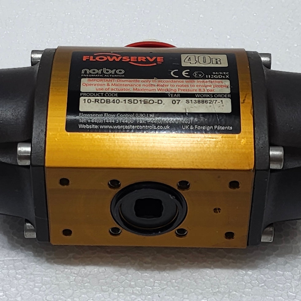 Versatile Marine presents the Flowserve 40R Pneumatic Actuator, featuring MWP 8.3 bar for high performance.