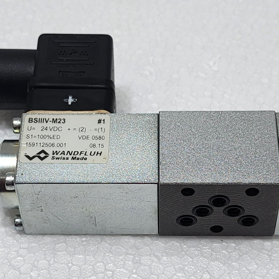Solenoid Valve BS4Z30B by WANDFLUH, 250 bar, 24VDC, available at Versatile Marine.