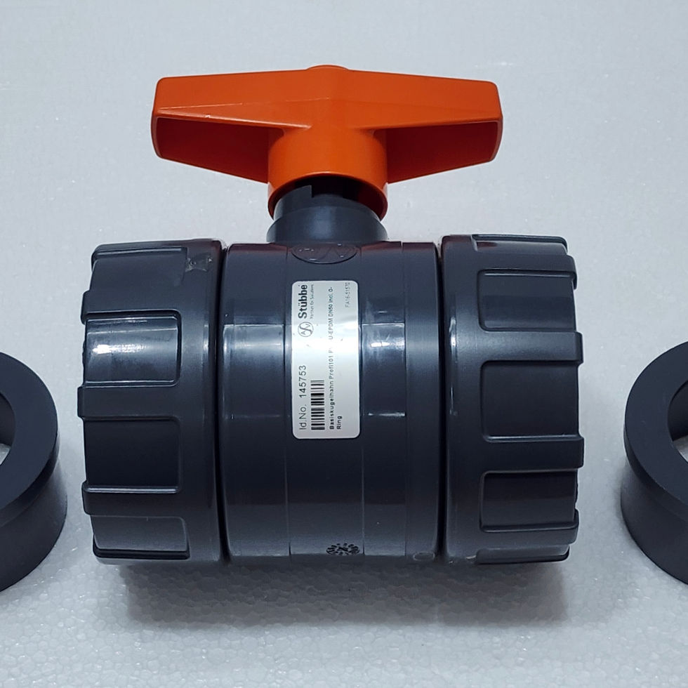 Versatile Marine Stubbe 145753 Ball Valve, Profi 101, PVC-U-EPDM, DN50, PN16, 2", Assembled