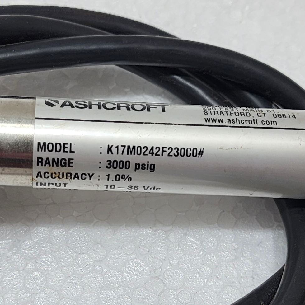 Ashcroft K17M0242F23000 Pressure Transducer 3000 psig, 4-20mA K1 Series K17M0242F23000# 10-36VDC, 1/4" NPT-Male