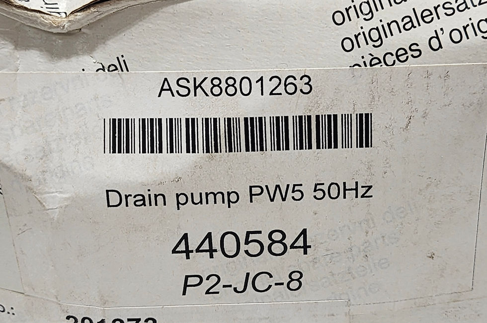 ASKO 8801263 Drain Pump 440584 PW5 50Hz - HANNING DPS25-047 220-240V 1~ 50Hz ASK8801263