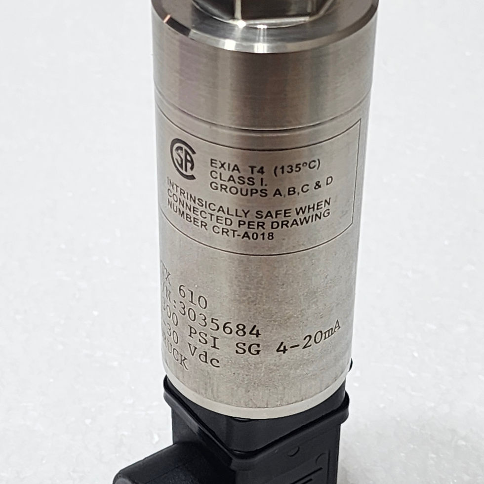 Versatile Marine Druck PTX 610 1300psi sg Pressure Transmitter, Label.