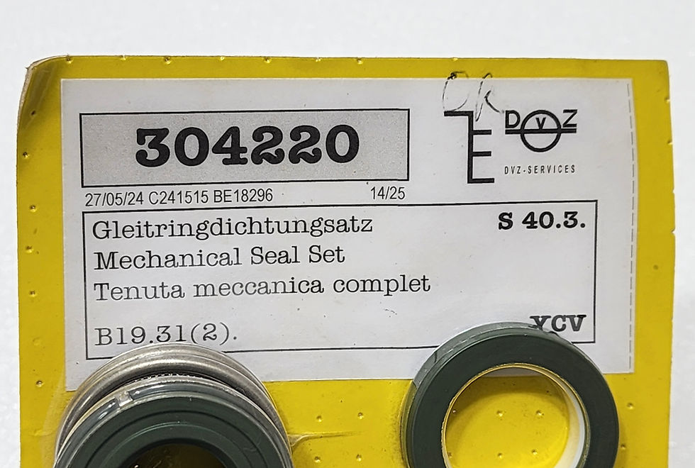 DVZ Services / Victor Pumps 304220 Mechanical Seal Set S 40.3., YCV, B19.31(2).