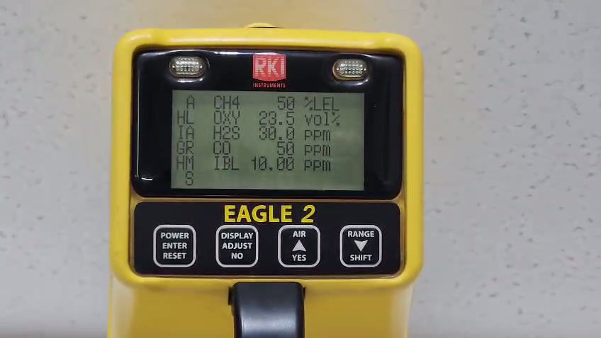 RKI Instruments EAGLE 2 Multi Gas Detector (CH4, O2, H2S, CO, IBL)