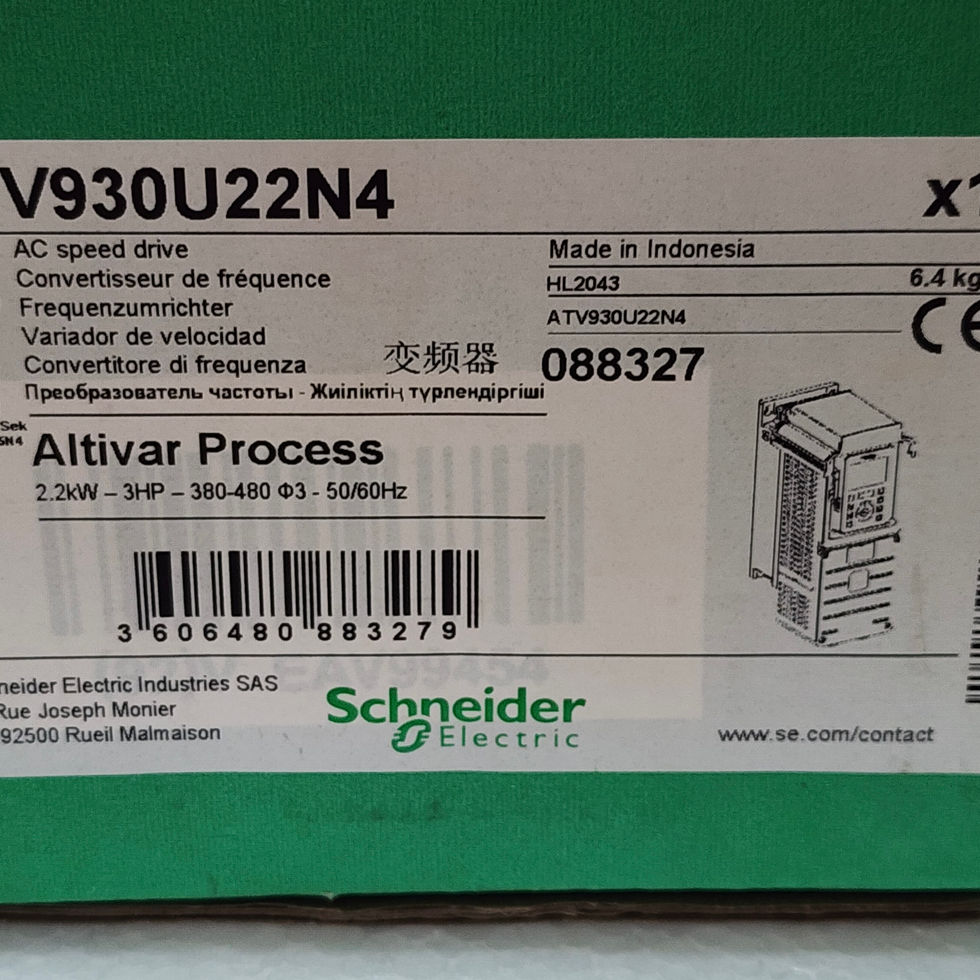 Schneider Electric ATV930U22N4 Altivar Process ATV930 2.2kW 3HP Variable speed drive 088327 380-480VAC 50/60Hz