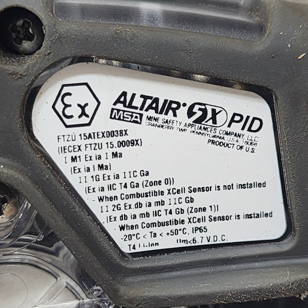 MSA ALTAIR 5X PID Multigas Detector Kit, VOC, LEL, O2, H2S, CO, Color Display