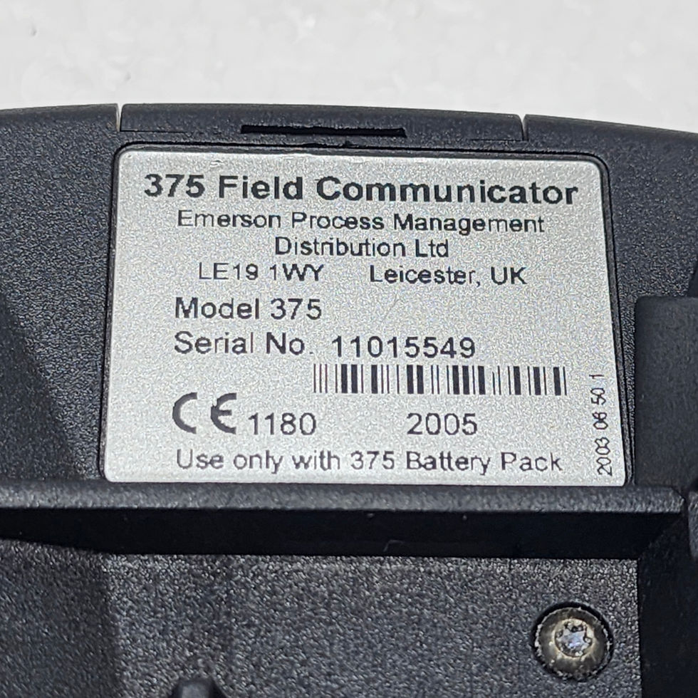 Emerson Hart 375 Field Communicator, Software Ver. 1.8