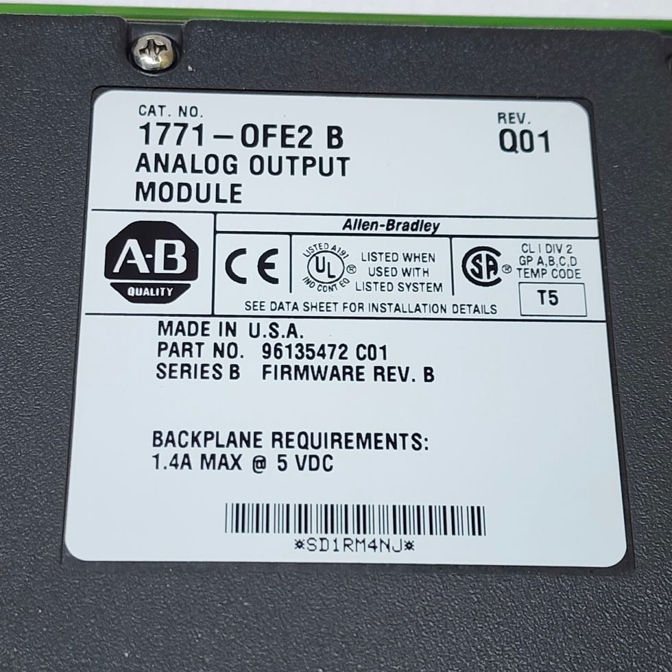 Allen Bradley 1771-OFE2 Series B Analog Output Module 1771OFE2 /B