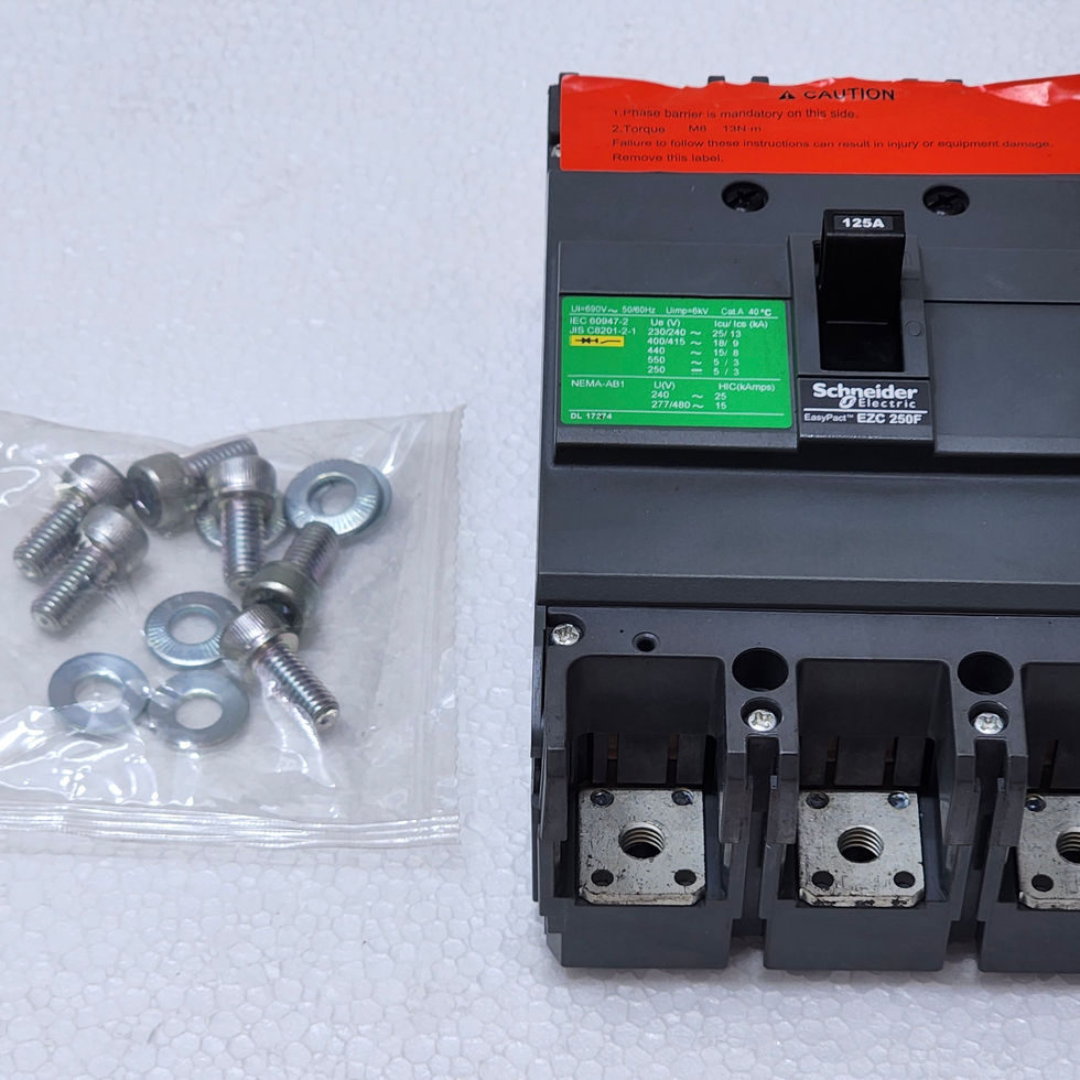 SCHNEIDER EZC250F TMD 125A 3P Circuit Breaker, detailed view, available at Versatile Marine.